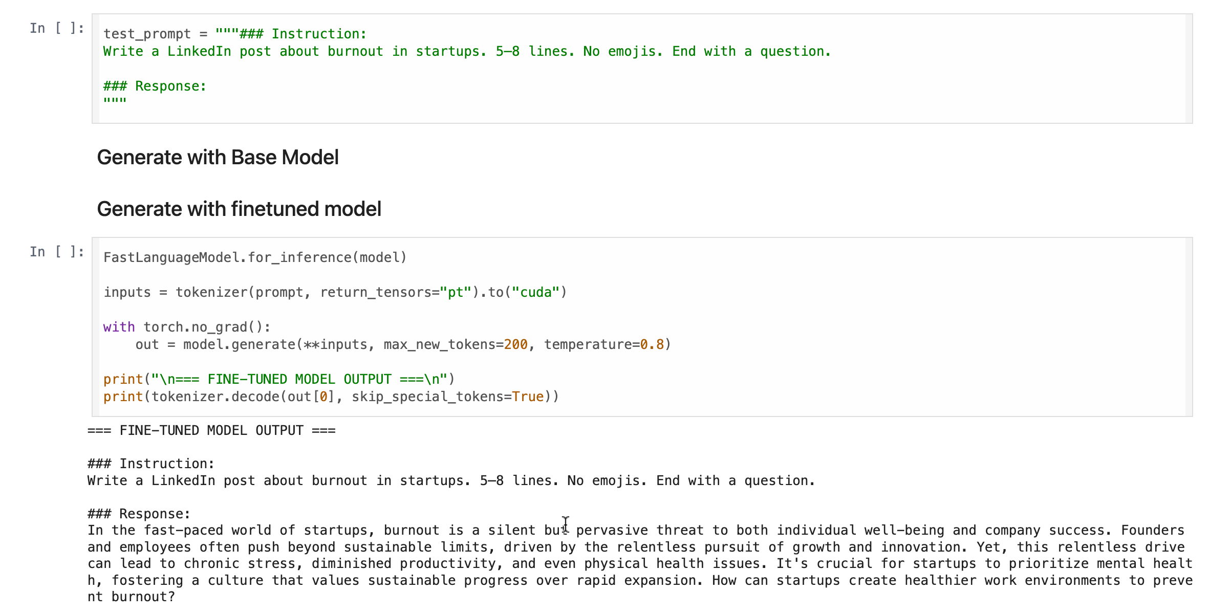 QLoRA Fine-Tuning of Qwen2.5-7B